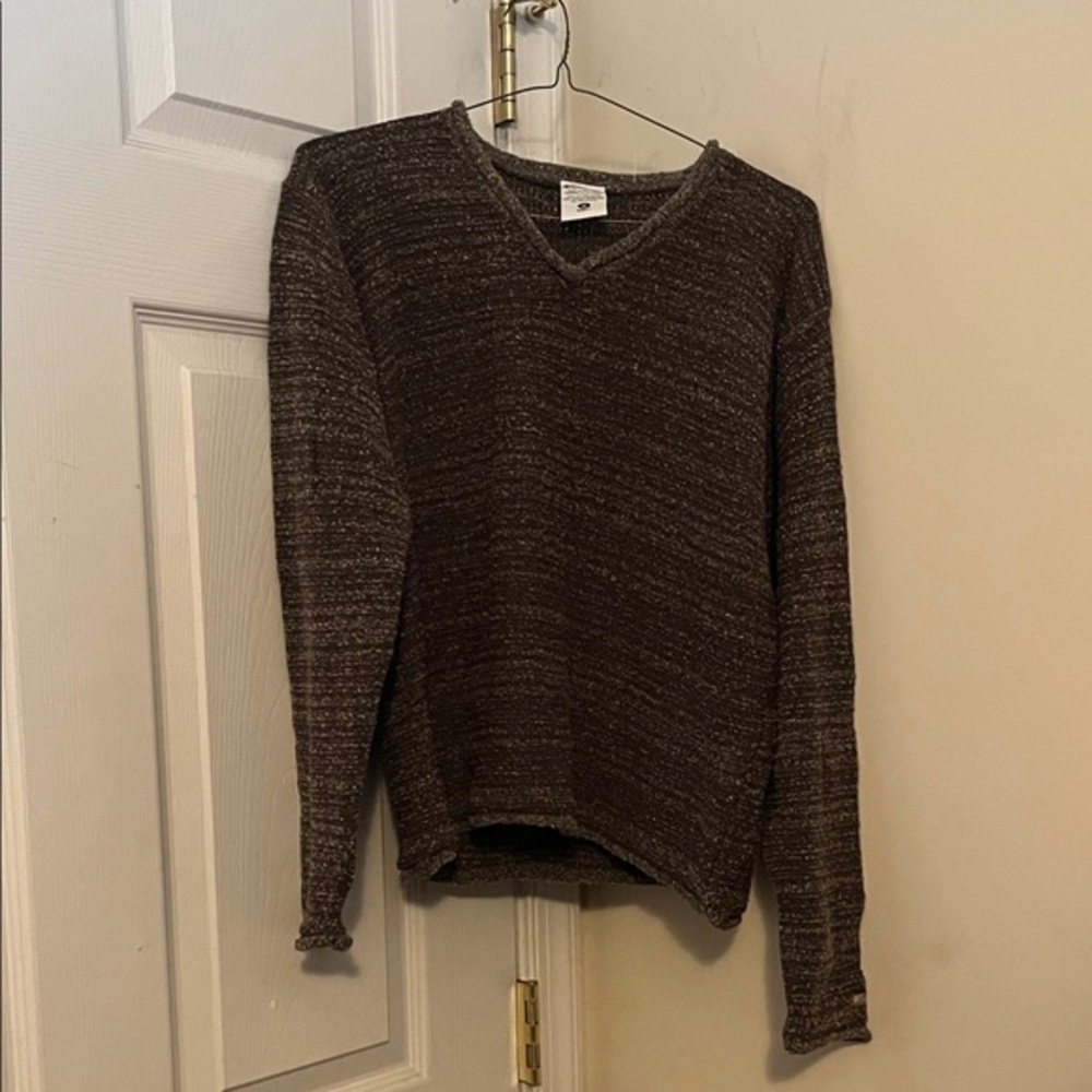Columbia Textured Knit Sweater in Brown